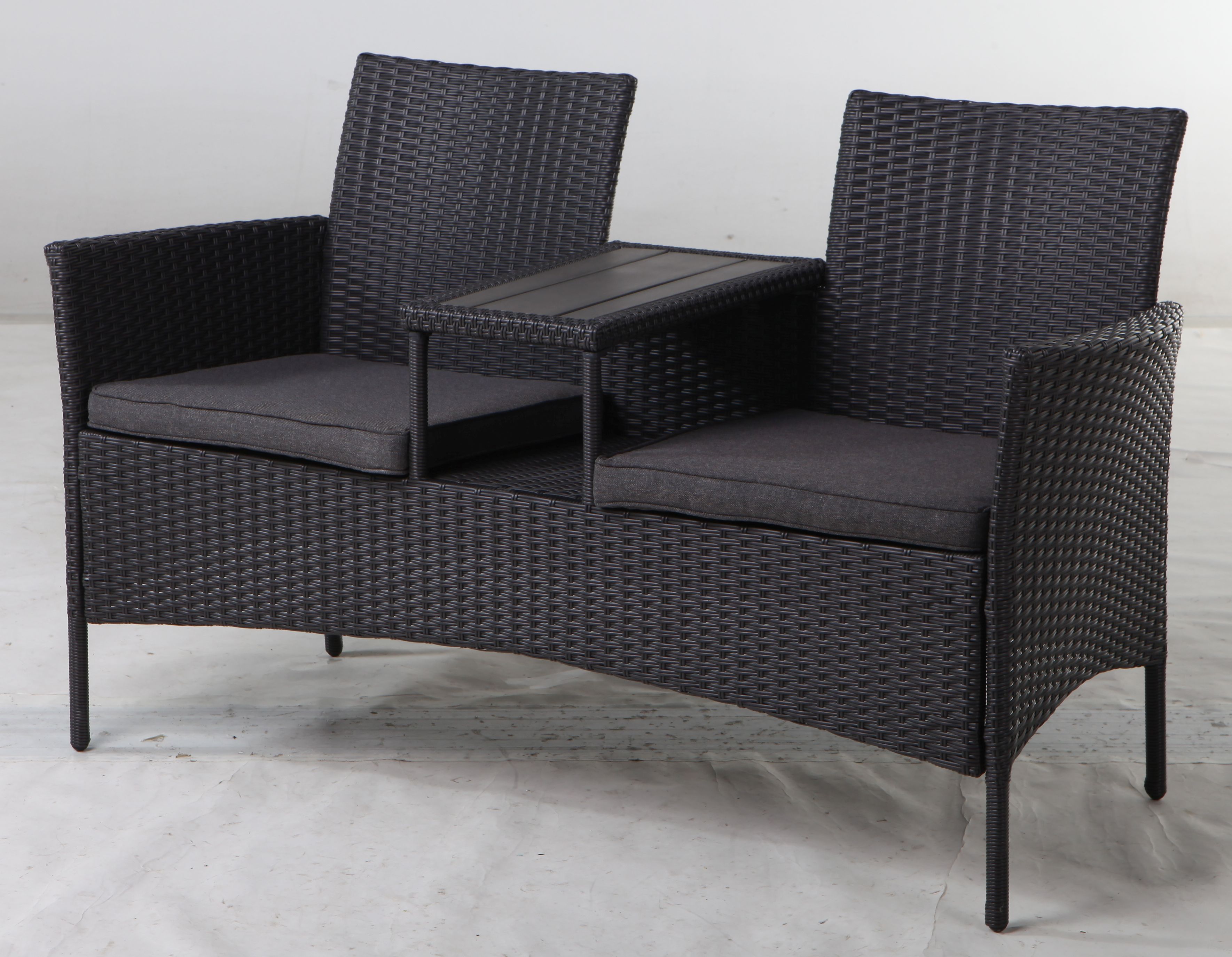 Gartenmobel Auflagen Obi : Balkonbank mit integriertem Tisch Gartenbank Polyrattan Gartenmobel Auflagen Obi : Balkonbank mit integriertem Tisch Gartenbank Polyrattan